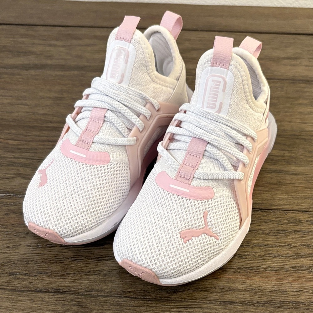 NEW [Puma] Soft Enzo 5 Rose Little Kids Athletic Sneakers Girls Youth Sz 11 - Picture 5 of 12